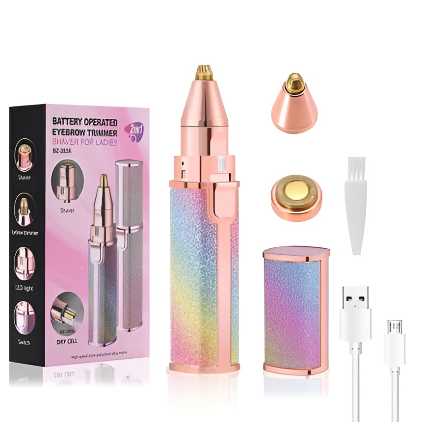 2 In 1 Rechargeable Eyebrow & Facial Hair Remover